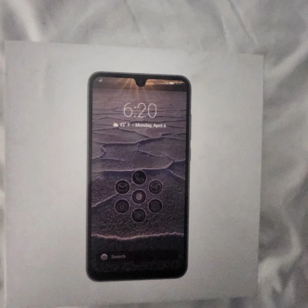 Sleek Black Smartphone with Modern Features